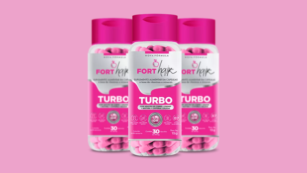 FORT HAIR TURBO Funciona Bula, Composição, Ingredientes, Fórmula, preço, Comprar