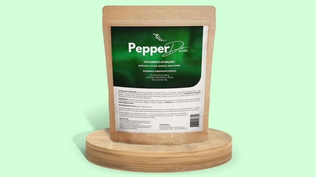 PEPPER DETOX Funciona Bula, Composição, Ingredientes, Fórmula, preço, Comprar