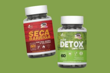 COMBO SECA BARRIGA + AÇÃO DETOX Funciona Bula, Composição, Ingredientes, Fórmula, preço, Comprar